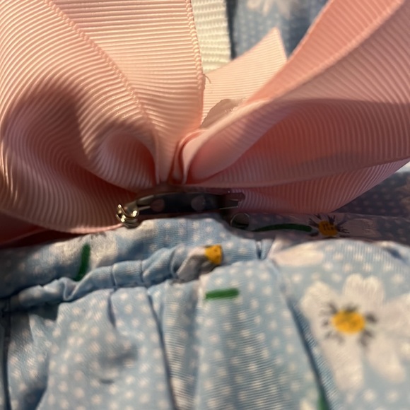 Handmade dress, 18 to 20 inch rib new with tags removable bow - Picture 3 of 8